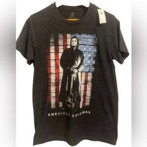 Johnny Cash American Original Graphic T-Shirt - Black size S